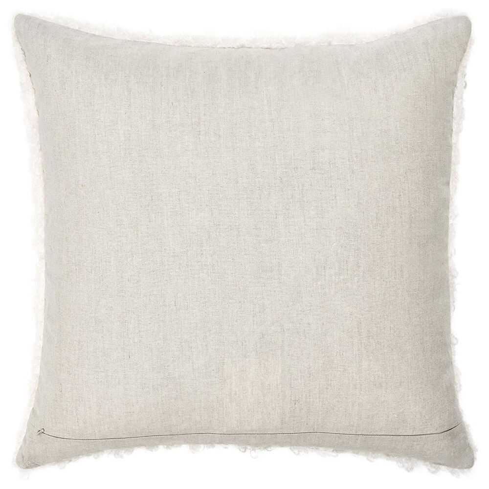 Classic Home Carters 22&quot; Square Throw Pillow in Ivory, , large