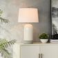 Flair Industries 30" Ceramic Table Lamp in Evian Ivory, , large