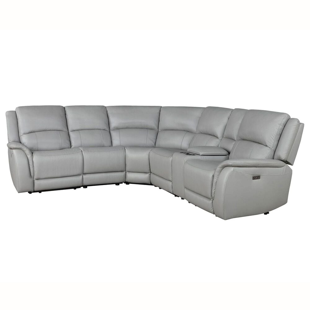 Steve Silver Alexandria 6-Piece Power Reclining Sectional in Stone, , large