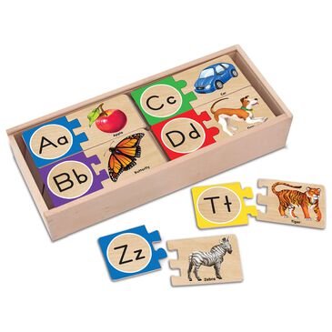 Melissa & Doug Self-Correcting Alphabet Letter Puzzles, , large