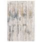 Surya Cardiff CDF-2306 Medium Gray, Light Blue, Mustard and Dark Blue 6"7" x 9"6" Area Rug, , large