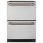 Cafe Undercounter Refrigeration Handle Kit in Brushed Copper, , large