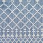 Nourison Positano Southwestern Navy Blue 6" x 9" Indoor/Outdoor Area Rug, , large