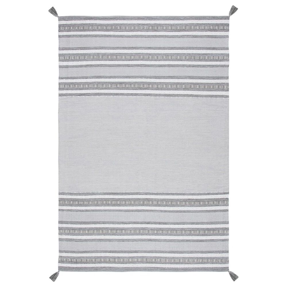 Safavieh Montauk MTK214F 6" x 9" Grey and Ivory Area Rug, , large