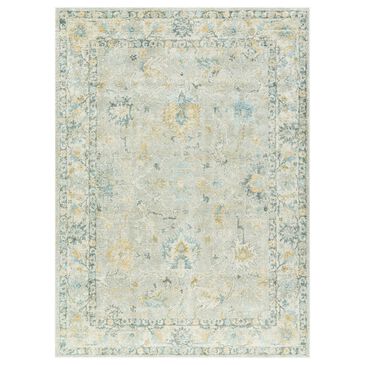 Surya Avellino 10" x 14" Light Gray, Light Beige, Tan, Pale Blue, Deep Teal, Denim and Light Olive Area Rug, , large