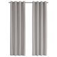 Monarch Specialties 52" x 84" Curtain Panel in Silver Solid Blackout (Set of 2), , large