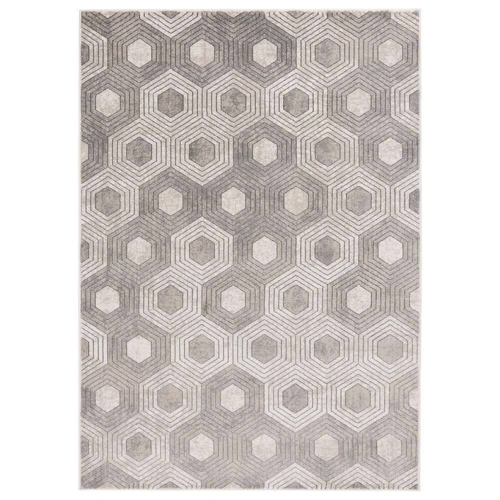 Central Oriental Clearwater Azar 7"10" x 9"10" Biscuit and Oyster Area Rug, , large