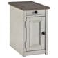 Ashley Bolanburg Chairside Table with USB in Weathered Oak and Antique White, , large