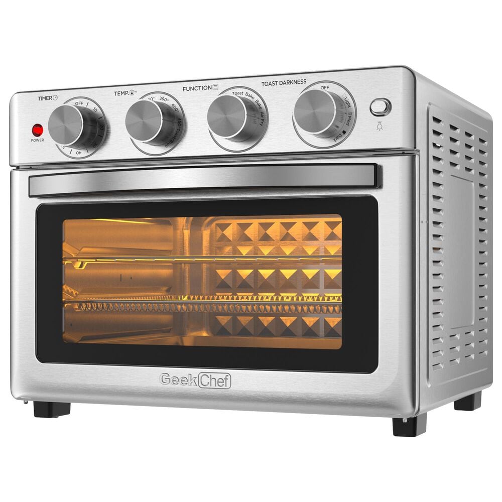 HOMLUX 26 Qt Air Fryer Toaster Oven in Silver, , large