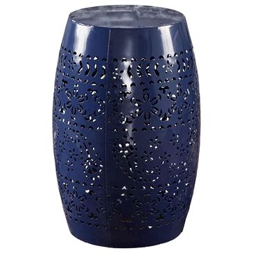 Noble House Apollos Patio Side Table in Dark Blue - Table Only, , large