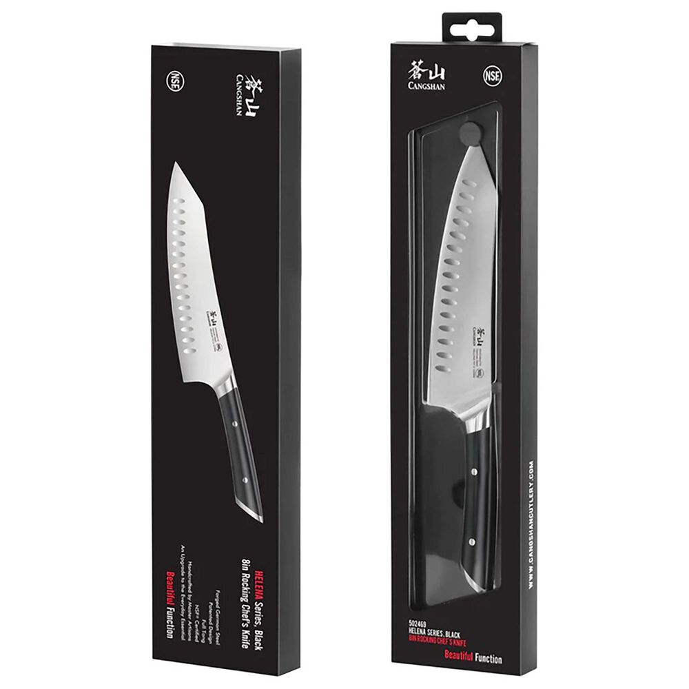 Cangshan Helena 8&quot; Rocking Chef&#39;s Knife in Black, , large