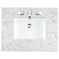 James Martin Vanities Brittany 30" Single Bathroom Vanity in Burnished Mahogany with 3 cm Eternal Jasmine Pearl Quartz Top and Rectangle Sink, , large