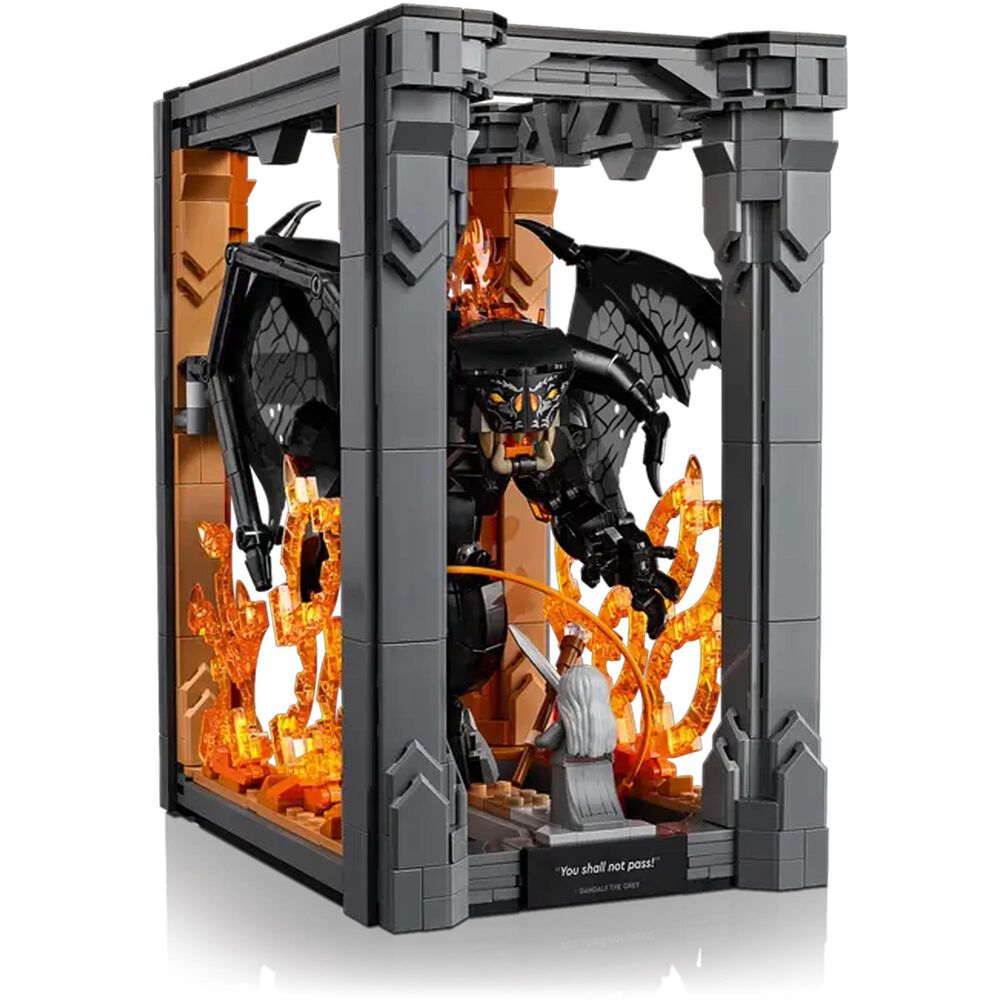 LEGO Icons Lord Of The Rings Booknook - Gandalf and Durin&#39;s Bane Building Set, , large