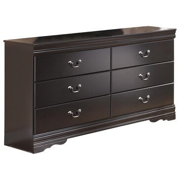 Ashley Huey Vineyard 6-Drawer Dresser and Mirror in Black, , large