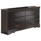 Ashley Huey Vineyard 6-Drawer Dresser and Mirror in Black, , large