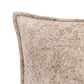 Chanasaya 20" Square Textured Shimmer Throw Pillow in Beige, , large