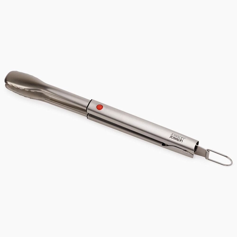 Joseph Joseph GrillOut BBQ Tongs with Retractable Head in Stainless Steel, , large