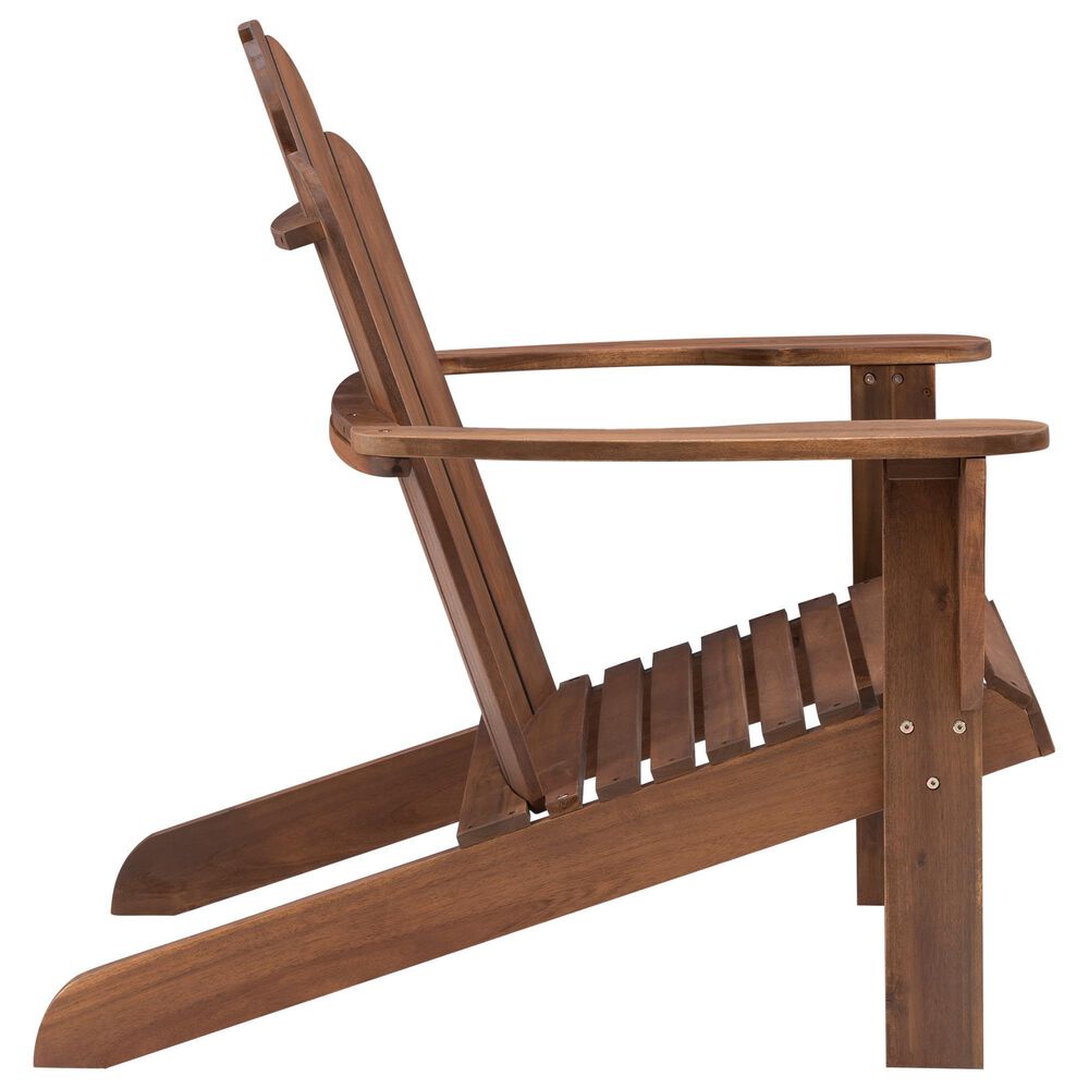 Linon Home Decor Adirondack Patio Chair in Acorn, , large