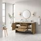 James Martin Vanities Hudson 60" Single Bathroom Vanity in Light Natural Oak with 3 cm Victorian Silver Quartz Top and Rectangular Sink, , large