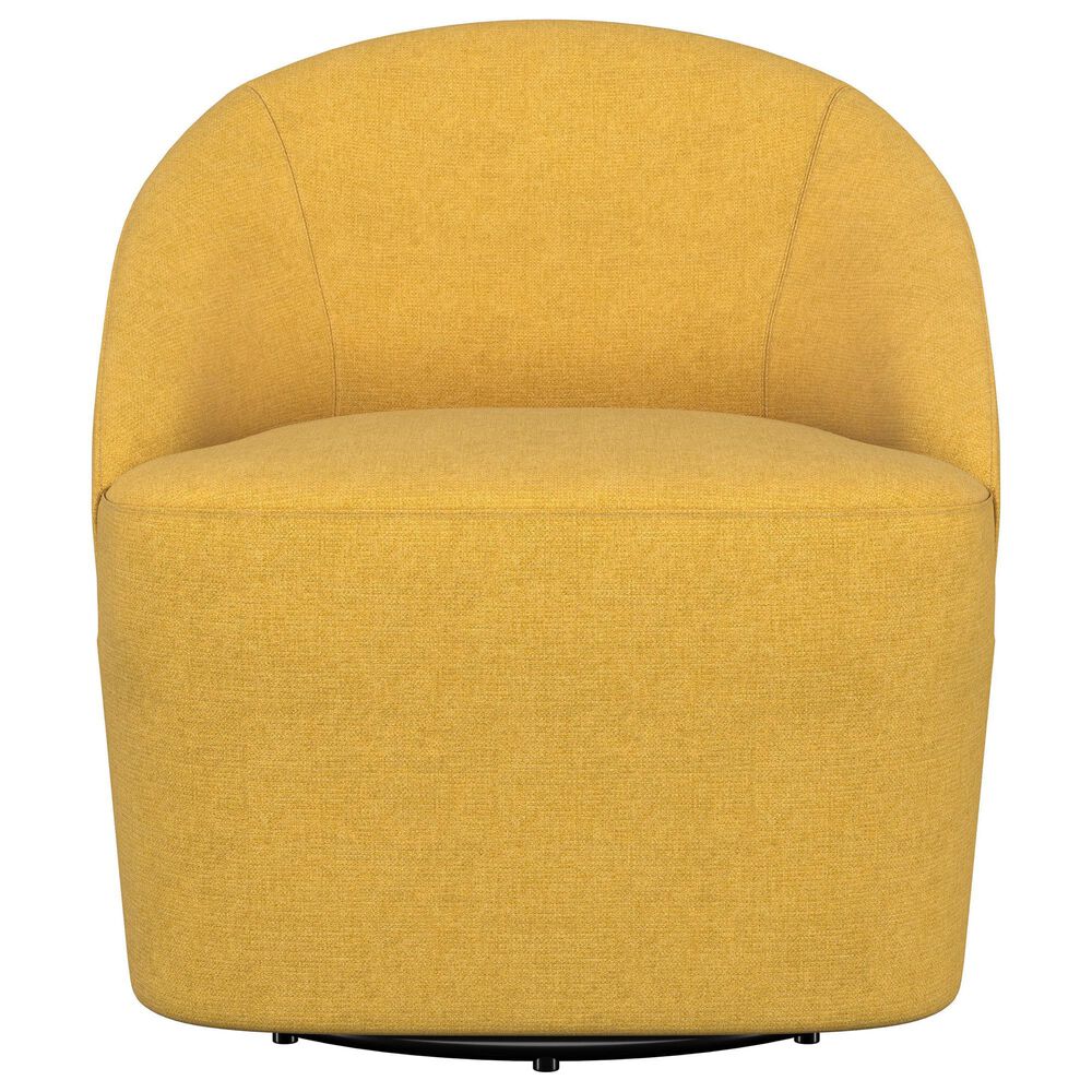 Coaster Leon Swivel Chair in Mustard Yellow, , large