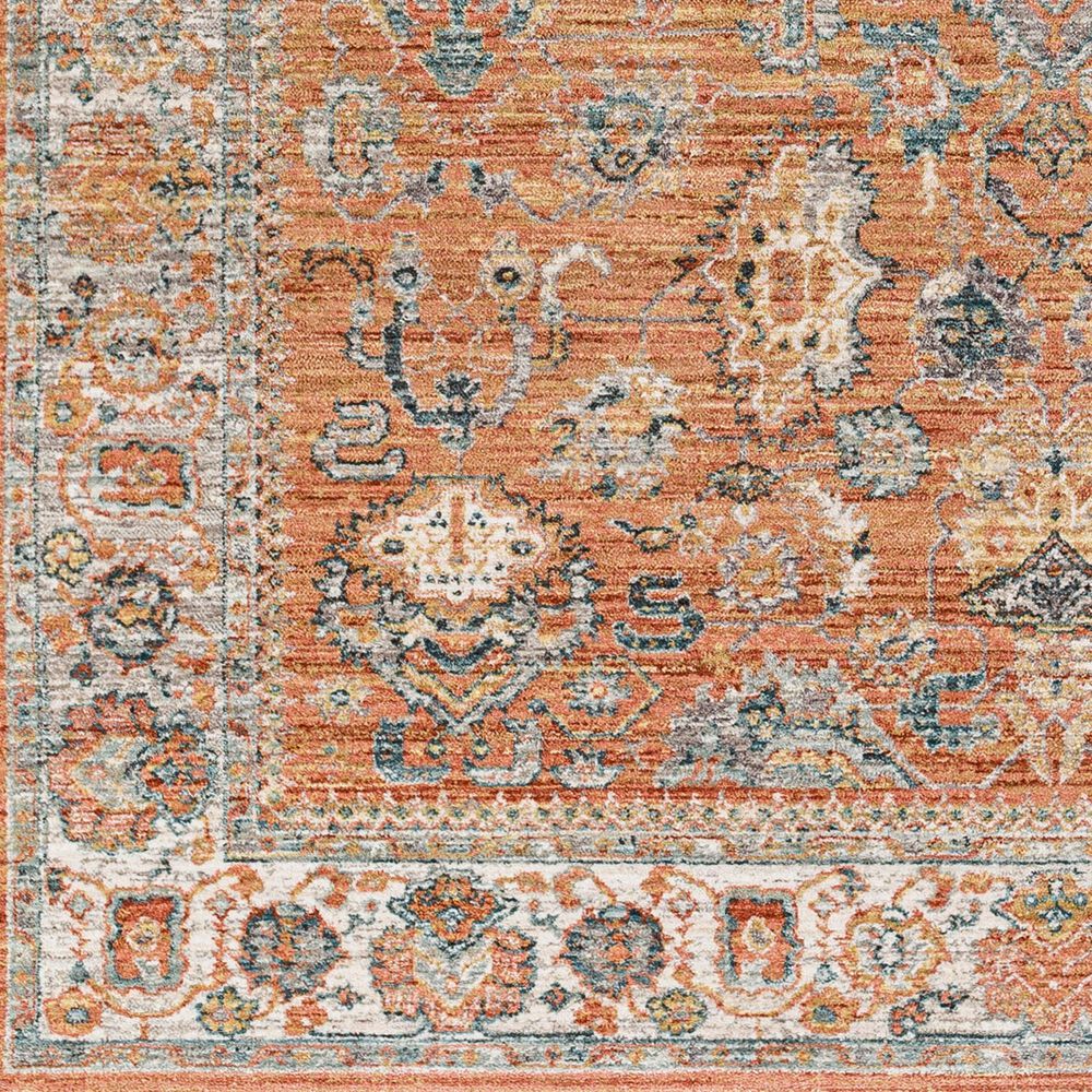 Surya Carlisle CSI2317 2&#39;11&quot; x 10&#39; Brick Red, Off-White, Medium Gray, Olive, Dark Blue and Dark Brown Runner, , large