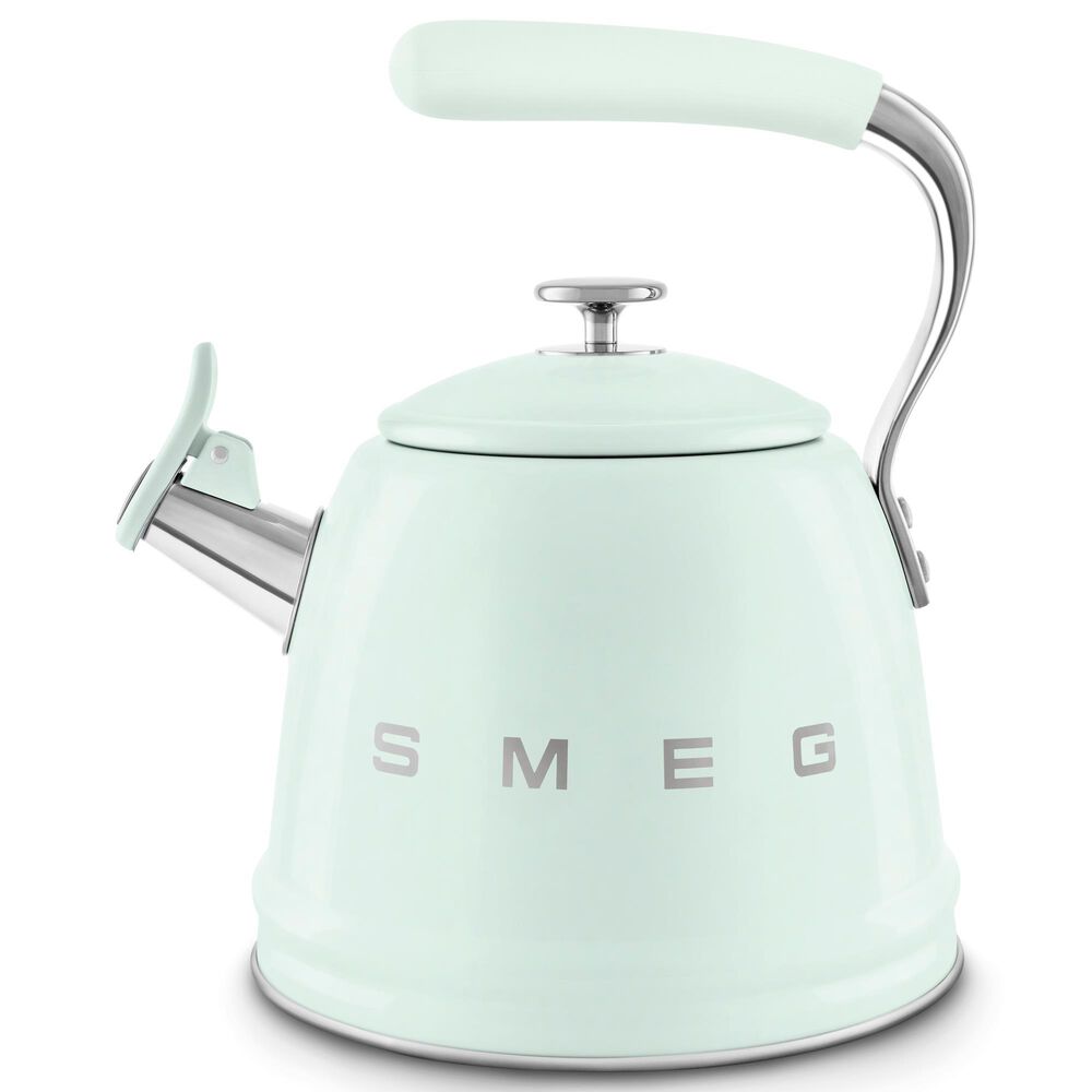 SMEG 2.3L Retro Style Electric Whistling Kettle in Pastel Green, , large