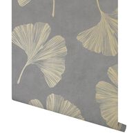 Arthouse USA Ginkgo Leaf 395 in x 20.8 in Wallpaper in Mocha