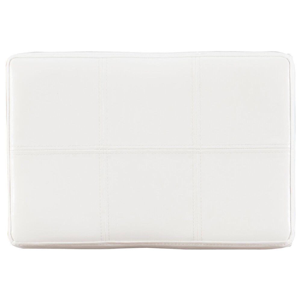 Linon Home Decor Claridge Counter Stool with White Cushion in Black, , large