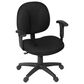 Regency Global Sourcing Comfort Series Swivel Computer Task Chair with Adjustable Arms in Black, , large