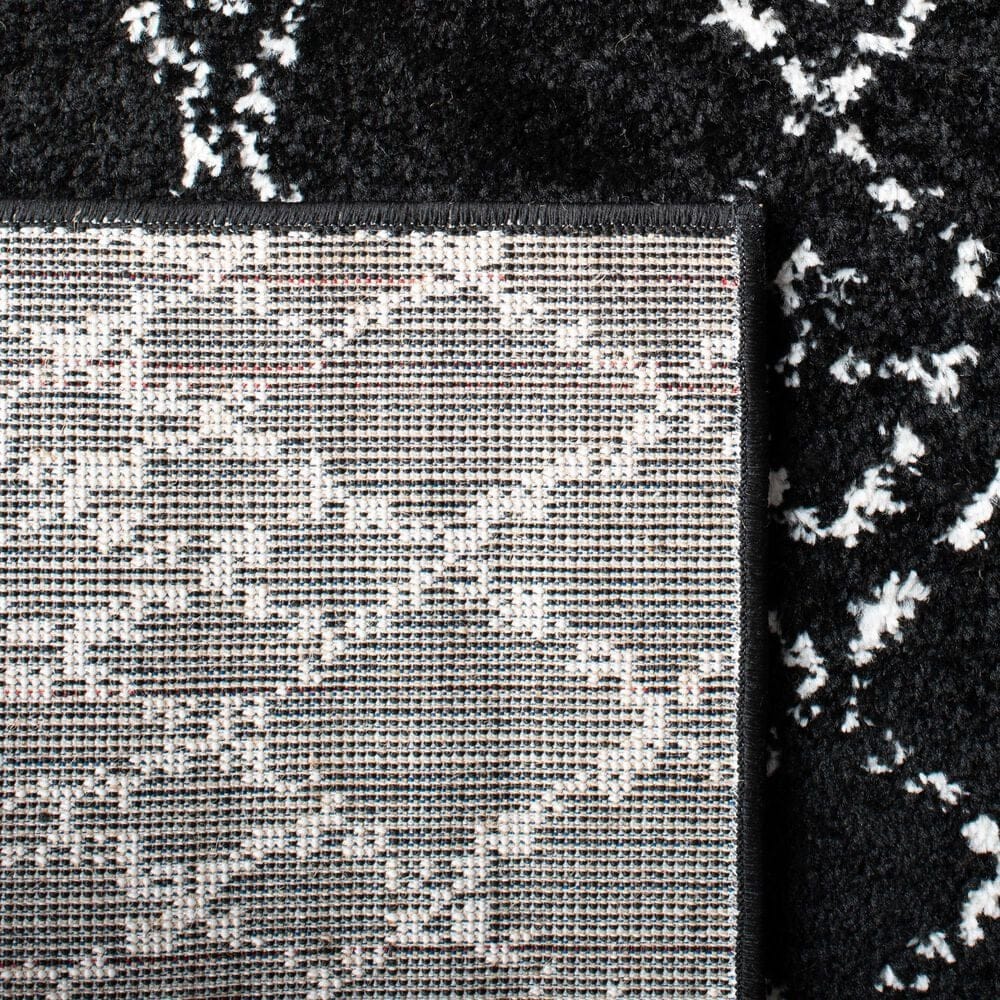 Safavieh Tulum  3&#39; Square Black and Ivory Area Rug, , large