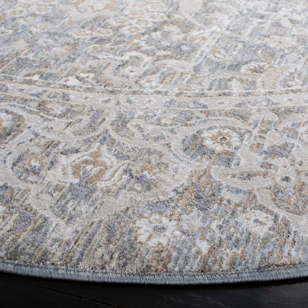 Safavieh Webster WBS324G 6&#39;7&quot; Round Grey and Beige Area Rug, , large