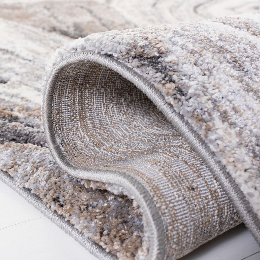 Safavieh Cyrus Shag CYR120G 2&#39;2&quot; x 9&#39; Grey and Beige Runner, , large