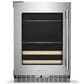 KitchenAid 4.8 Cu. Ft. Left Hinge Beverage Center with Wood Front Racks in PrintShield Stainless Steel, , large
