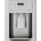 GE Appliances 21.8 Cu. Ft. Counter Depth Side by Side Refrigerator in Stainless Steel, , large