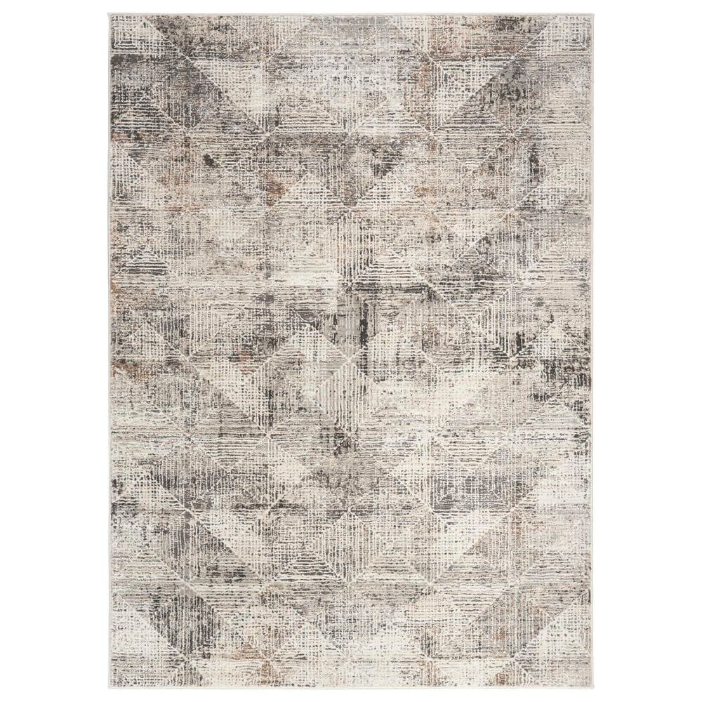 Nourison Sustainable Trends 6" x 9" Ivory and Multicolor Area Rug, , large
