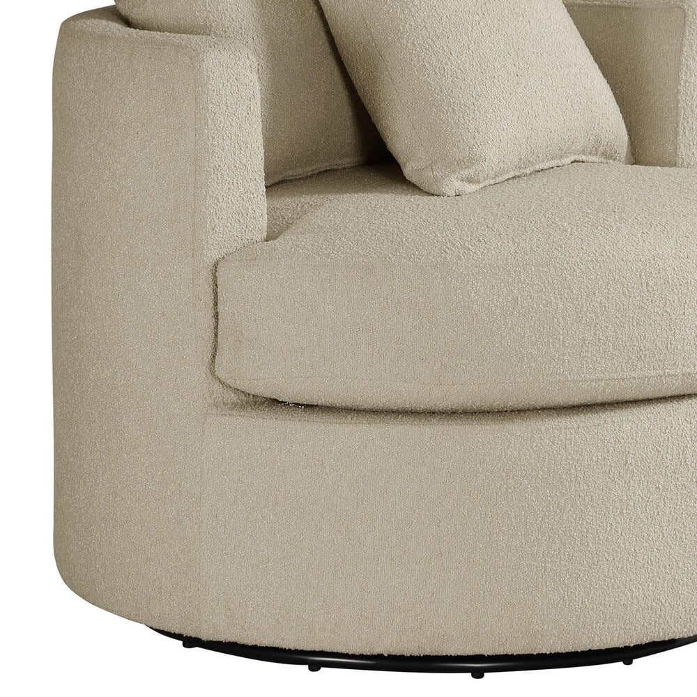 Coaster Debbie Swivel Accent Chair in Camel, , large