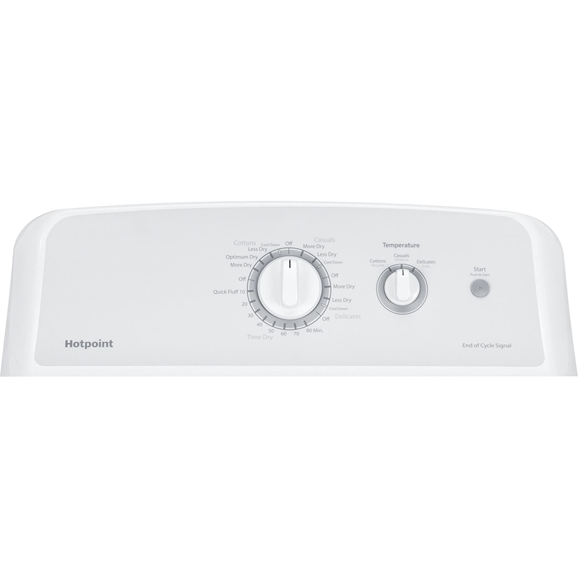 Hotpoint 3.8 Cu. Ft. Top Load Washer and 6.2 Cu. Ft. Gas Dryer