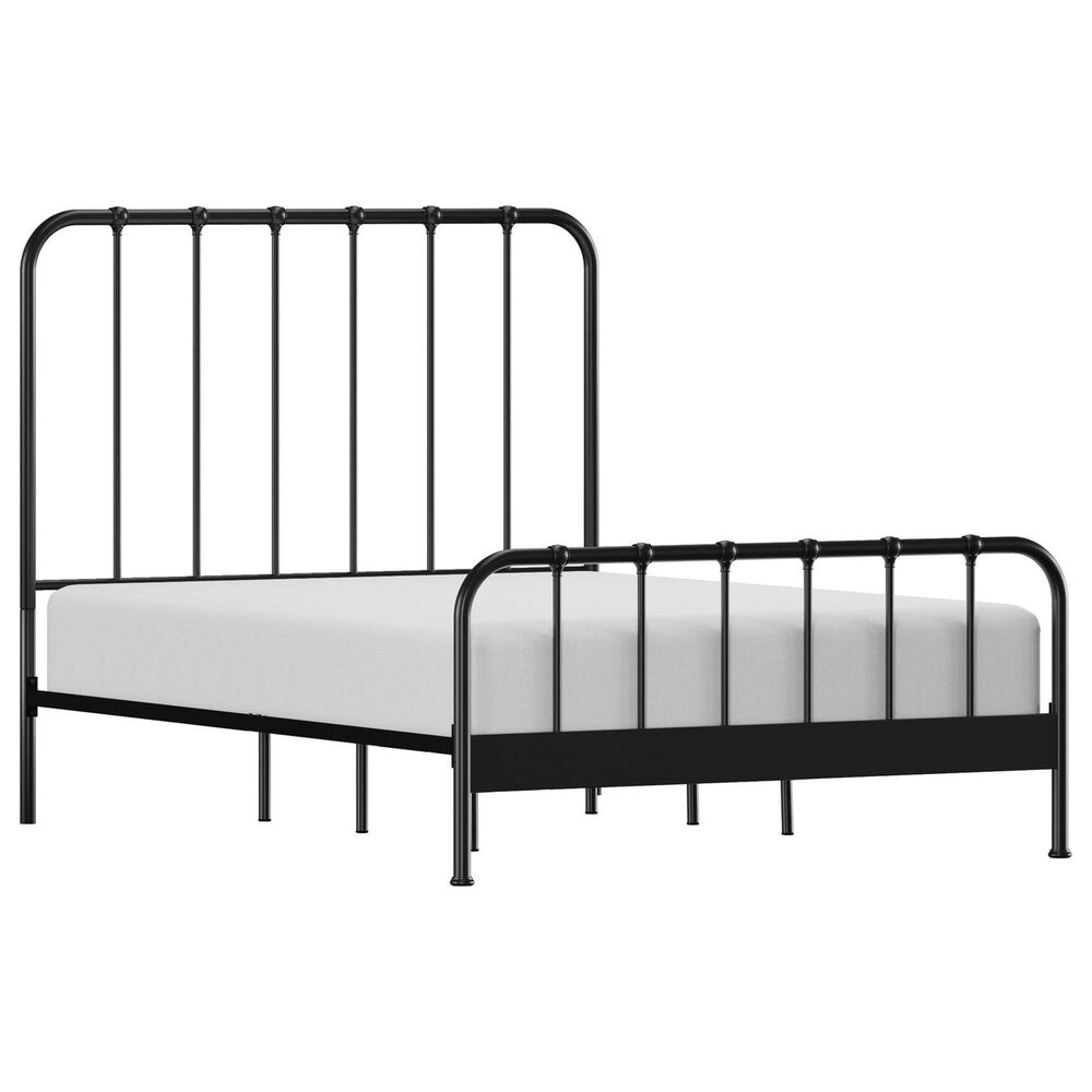 Richlands Furniture Javi Queen Slat Platform Metal Bed in Black, , large