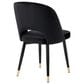 Eichholtz Cliff Upholstered Dining Side Chair in Roche Black Velvet, , large