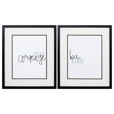 Propac Simply Kindness Wall Art in Black and White (Set of 2), , large