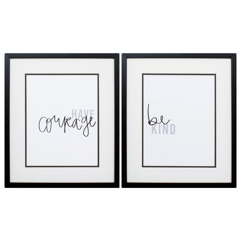 Propac Simply Kindness Wall Art in Black and White (Set of 2), , large