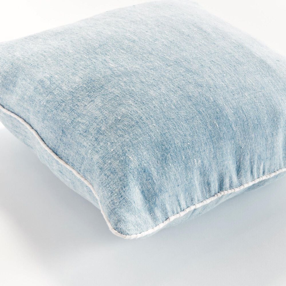 Napa Home and Garden Lane 20&quot; x 20&quot; Throw Pillow in Blue and Ivory, , large