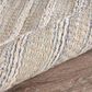 L&R Resources Bleached Naturals 2" x 3" Blue Area Rug, , large