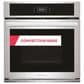 Frigidaire 2-Piece Kitchen Package with Stainless Steel 27" Single Electric Wall Oven and Black 30" Induction Cooktop, , large