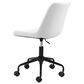 Zuo Modern Byron Office Chair in White and Black, , large