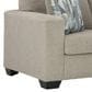 Ashley Deltona Stationary Sofa and Loveseat Set in Parchment, , large