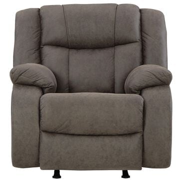 Ashley First Base Manual Recliner in Gunmetal, , large