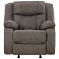 Ashley First Base Manual Recliner in Gunmetal, , large