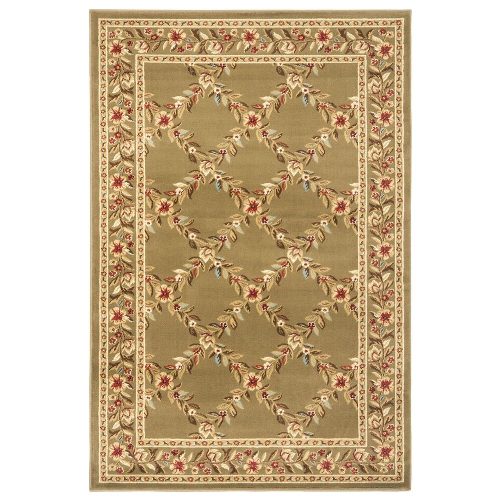 Safavieh Lyndhurst LNH557 4" x 6" Green Area Rug, , large