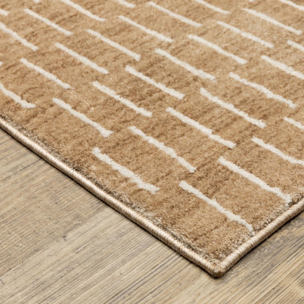 Oriental Weavers Oliver Rust and Beige 9'10" x 12'10" Area Rug, , large
